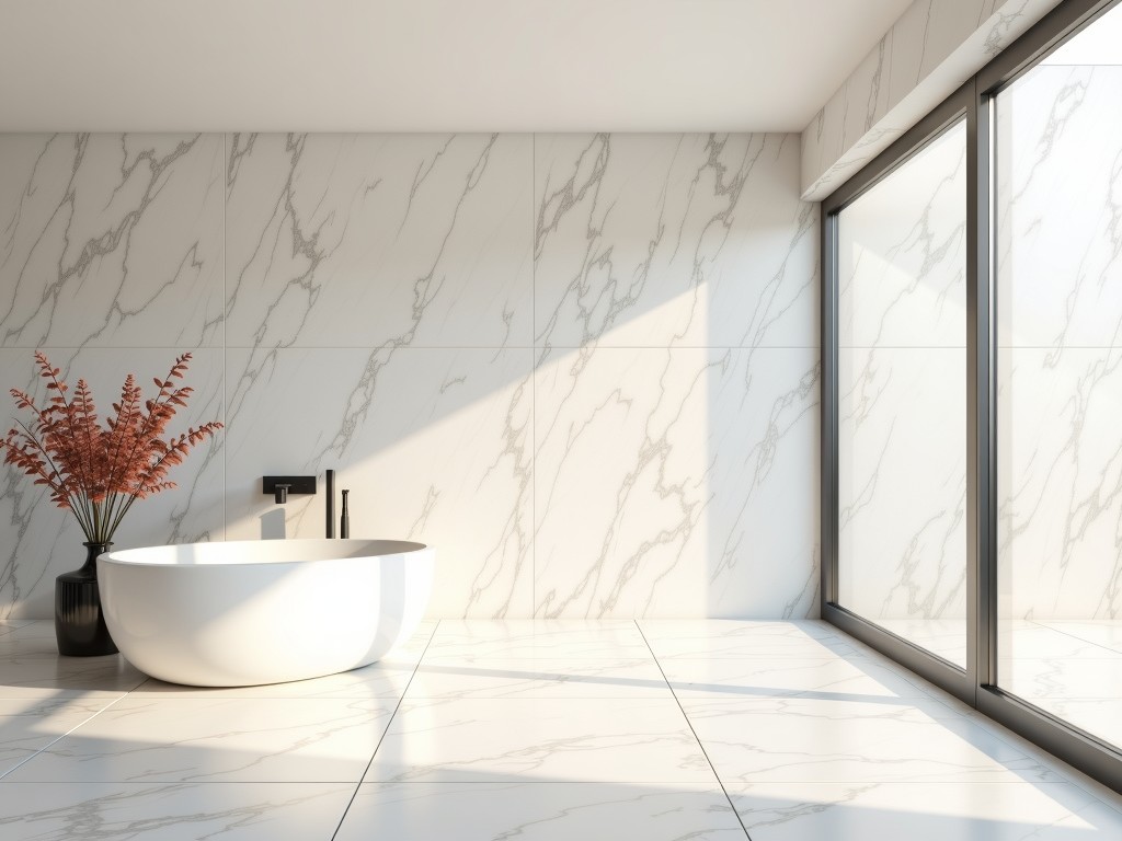 Exporter Calacatta Look Tile High-Traffic Applications