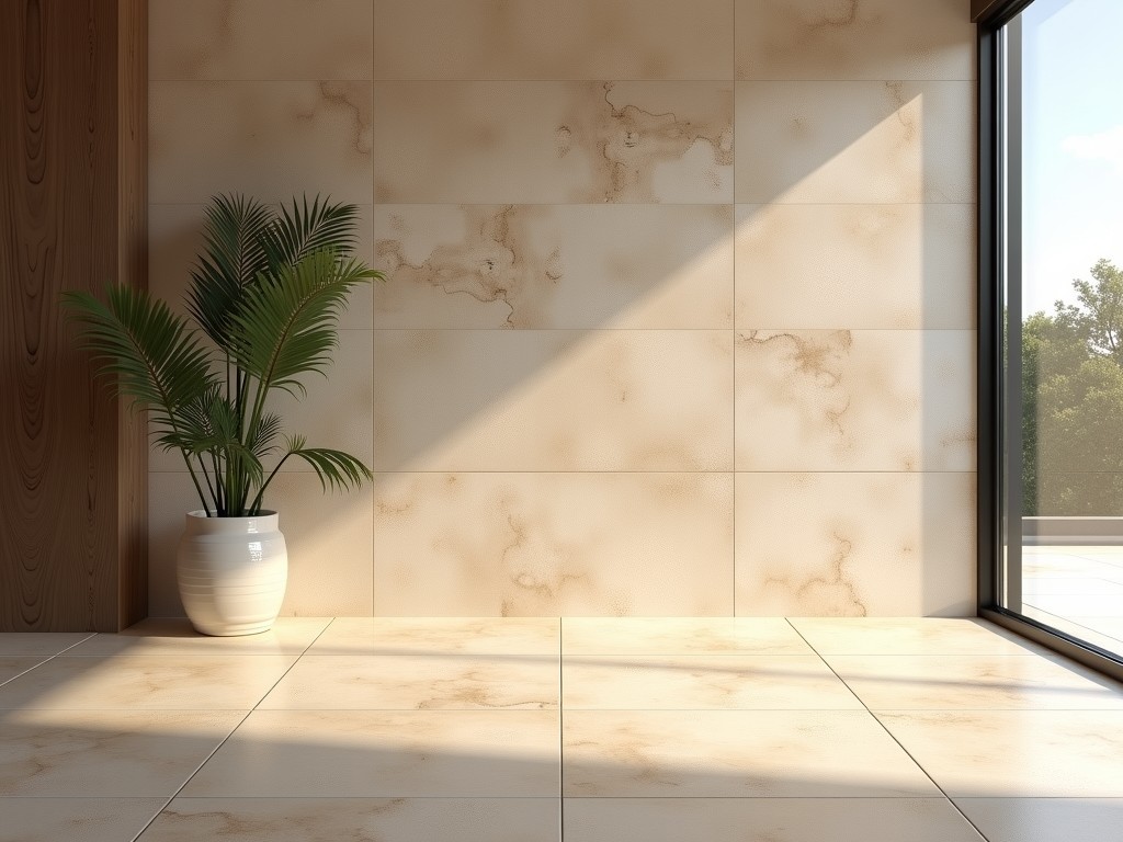 OEM Travertine Porcelain Tiles For Villa